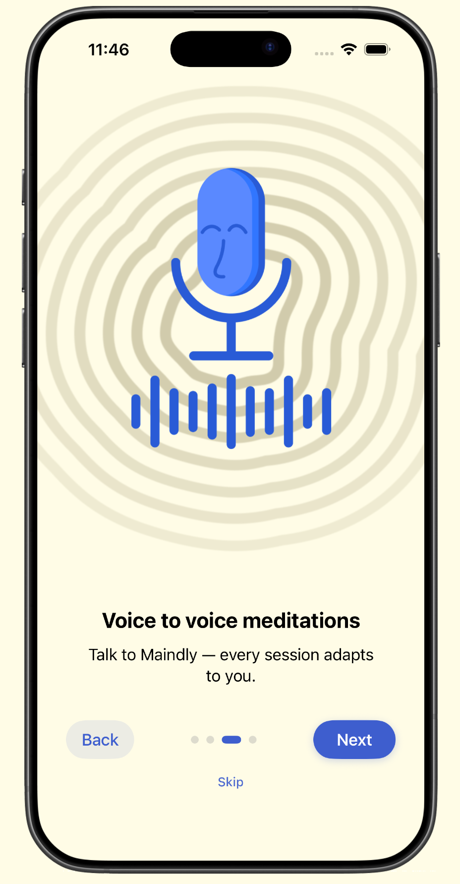 Voice to voice meditation