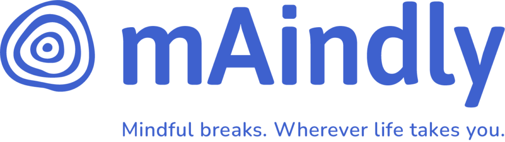mAindly logo blue with tagline